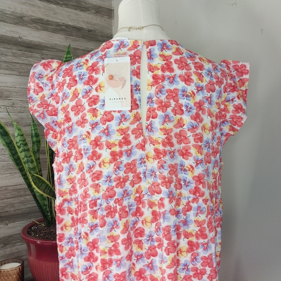 Kirundo Spring Dress Size Large Floral Colorful - Picture 8 of 15